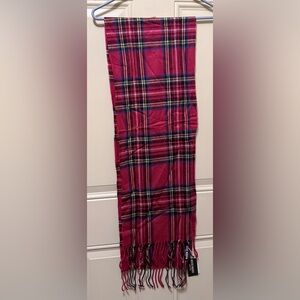 Steve Madden Royal Stewart Tartan Cozy Fringed Scarf